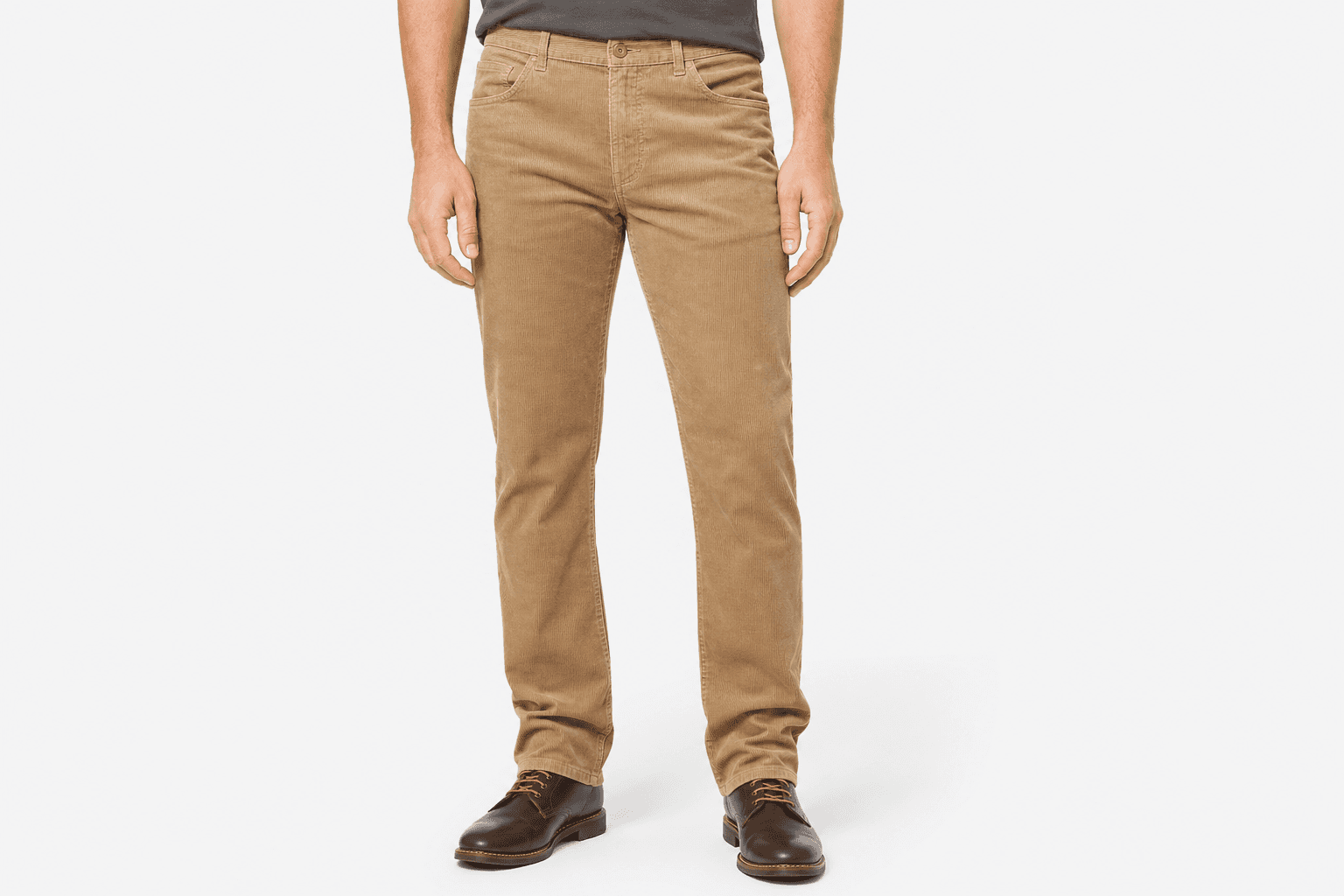 Men's Corduroy Pants — Tan