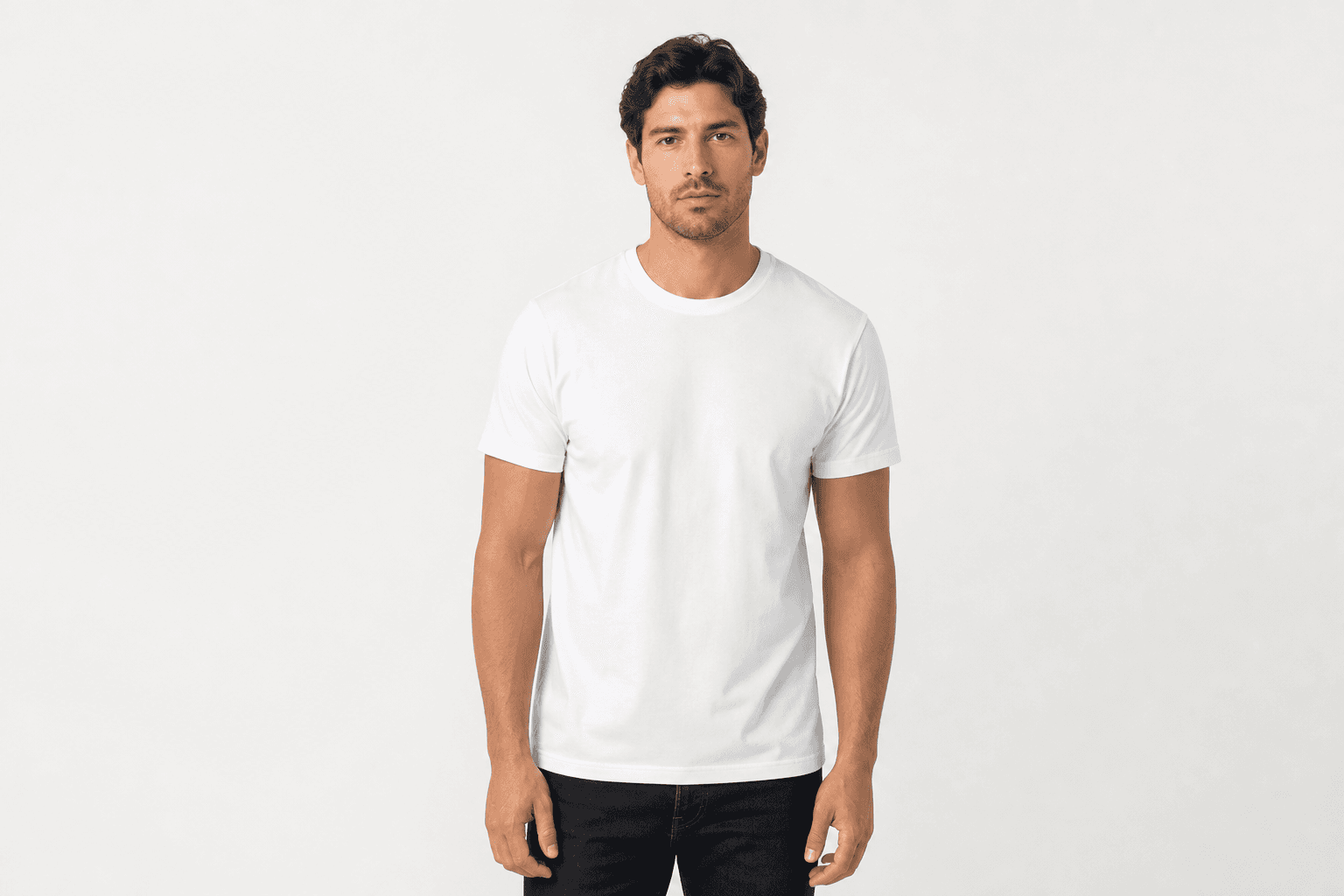 Men's Premium Cotton Tee — White