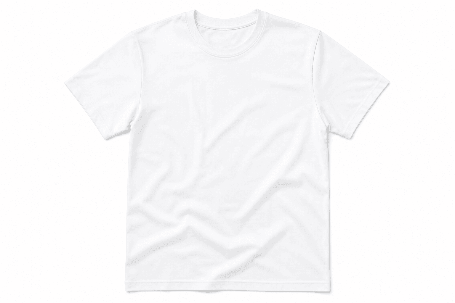 Men's Premium Cotton Tee — flat lay