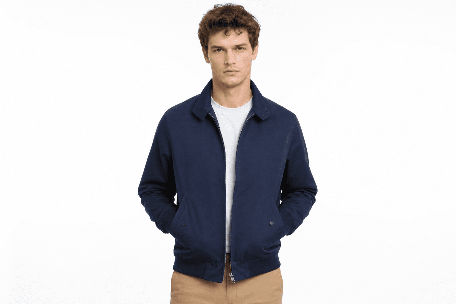 Men's Harrington Jacket — Navy
