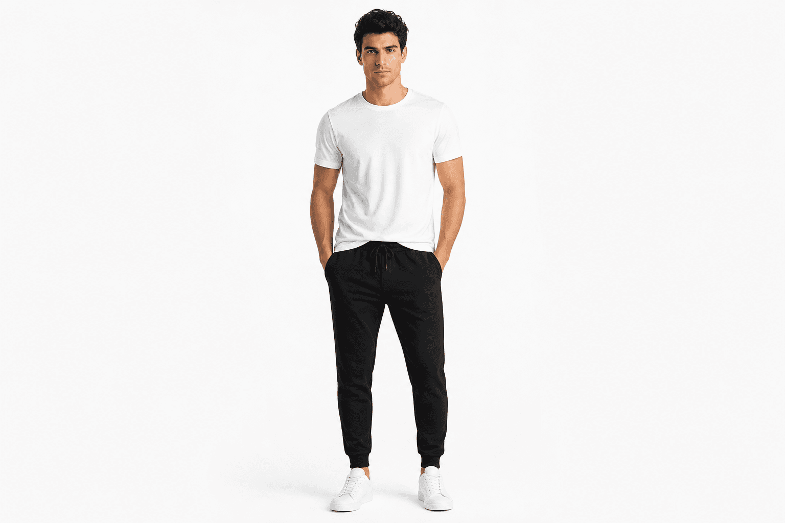 Men's Tapered Jogger Pants — Black