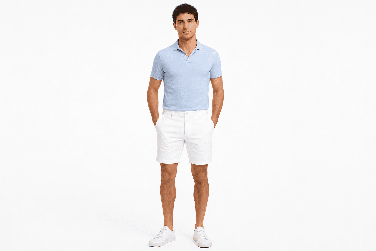 Men's Oxford Shorts — White