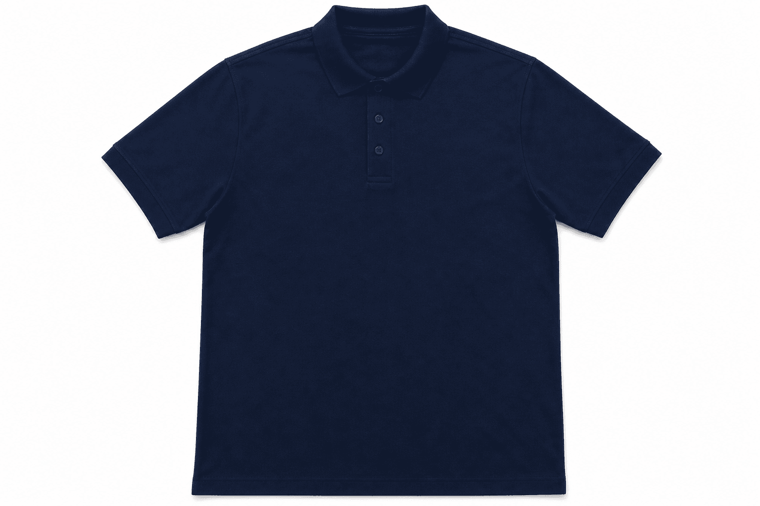 Pima cotton polo flat lay