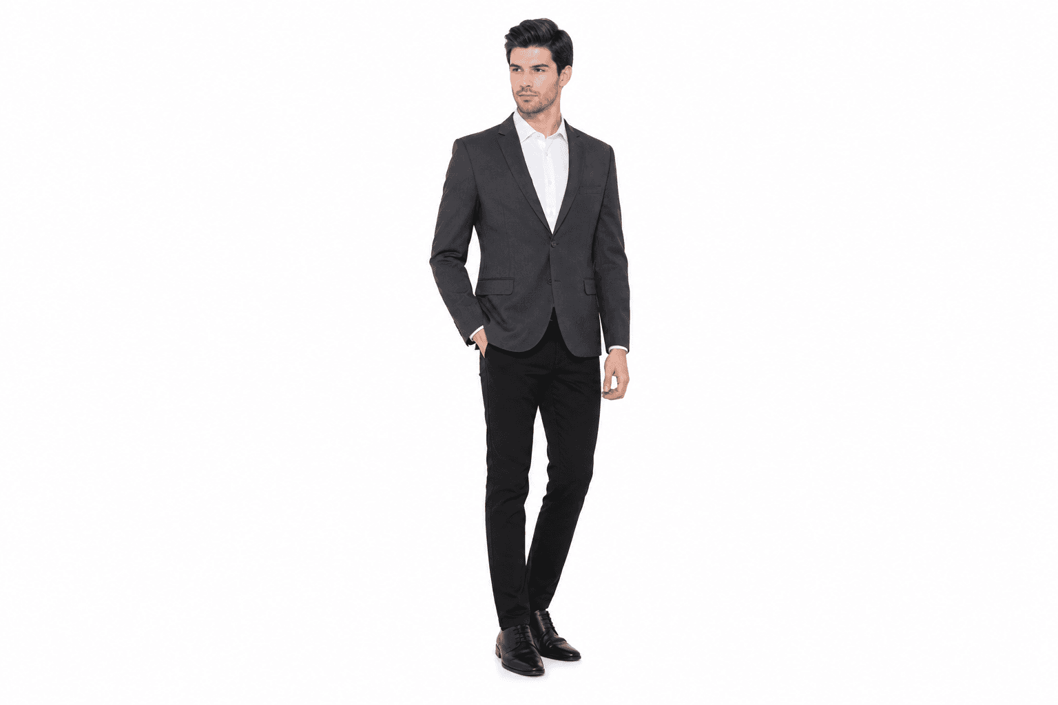 Men's Slim Fit Blazer — Charcoal