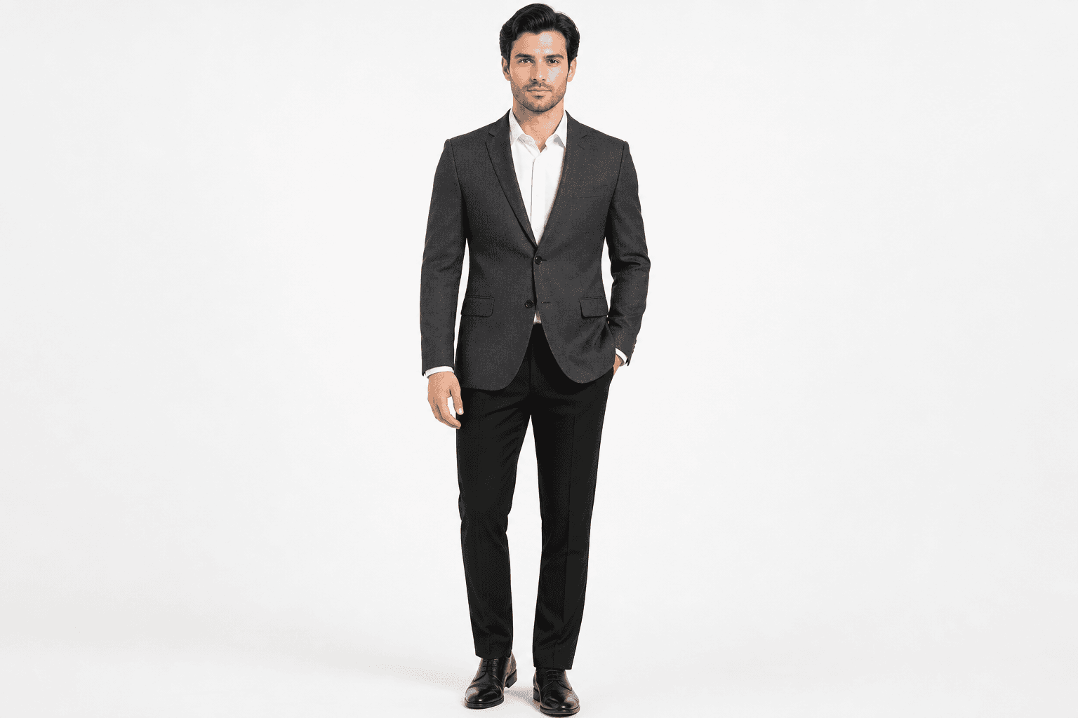 Men's Slim Fit Blazer — front view on model