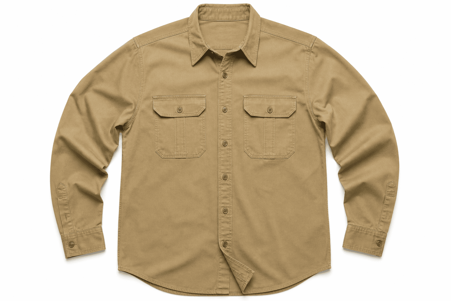 Men's Utility Work Shirt — flat lay