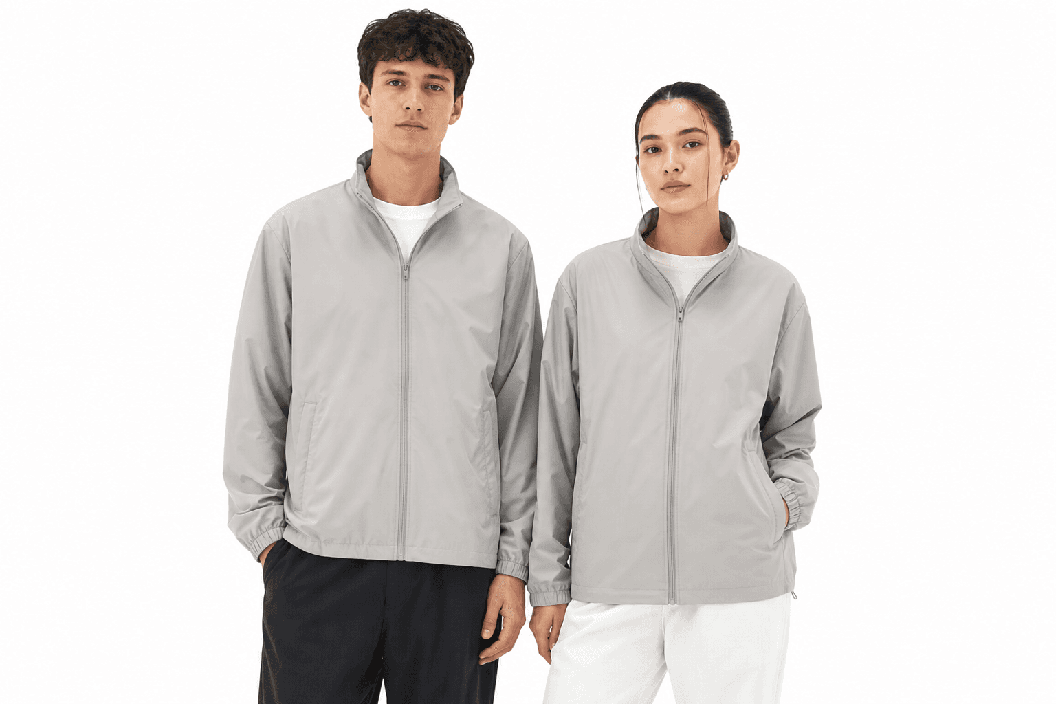 Unisex Lightweight Jacket — Stone