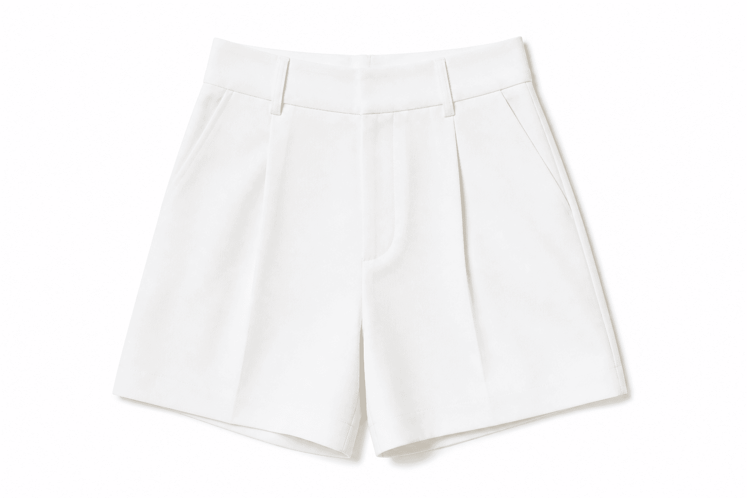Women's High-Rise Tailored Shorts — flat lay
