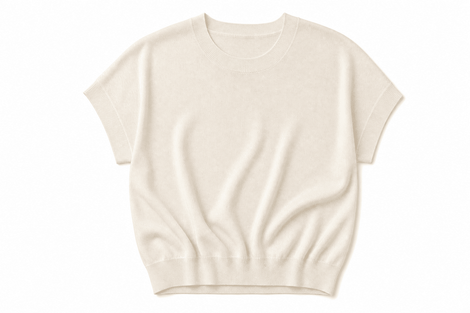 Knit top flat lay