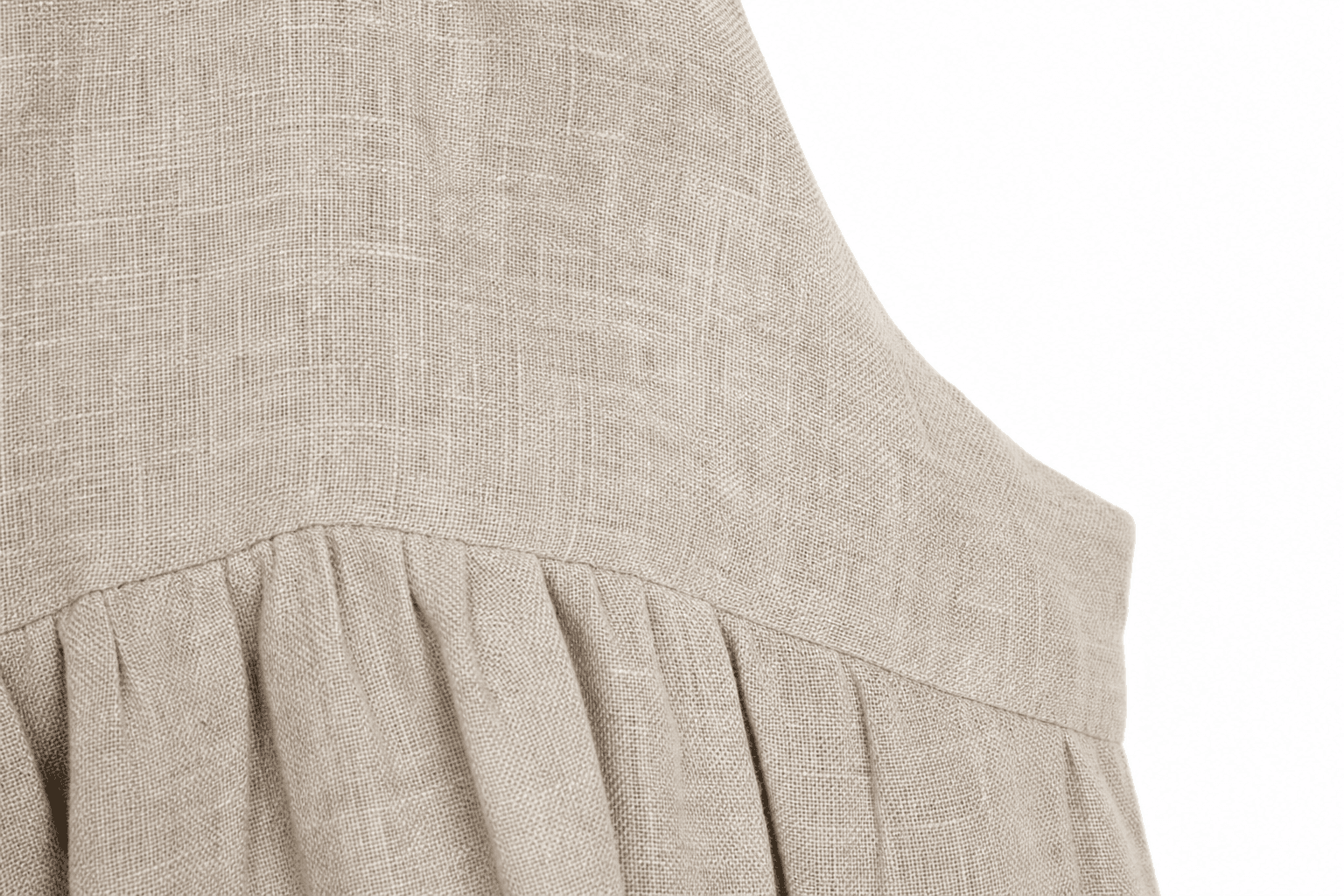 Linen fabric texture close-up