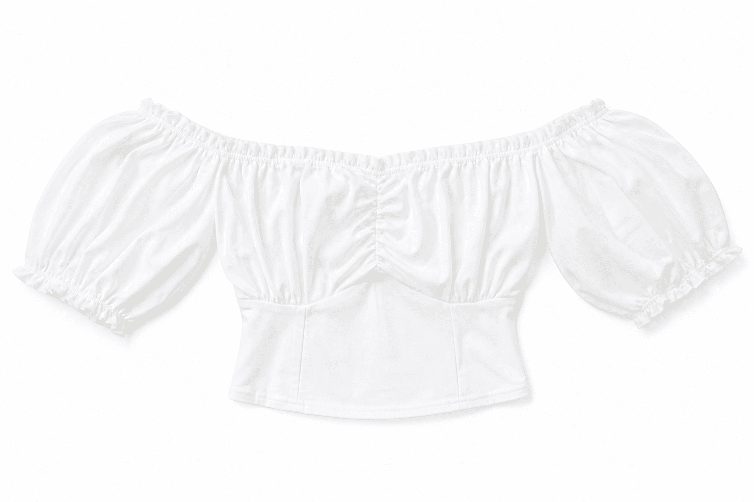 Women's Off-Shoulder Top — flat lay